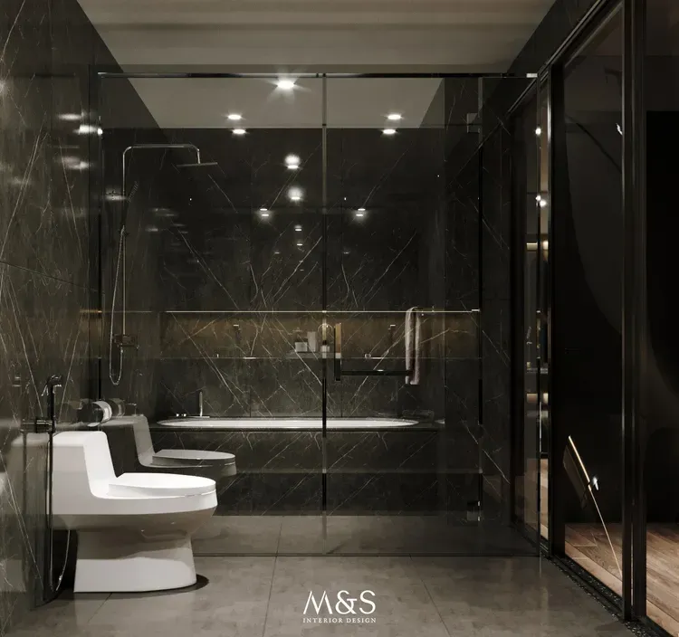 Phòng tắm - Căn hộ Đảo Kim Cương Quận 2 - Phong cách Minimalist  | Space T