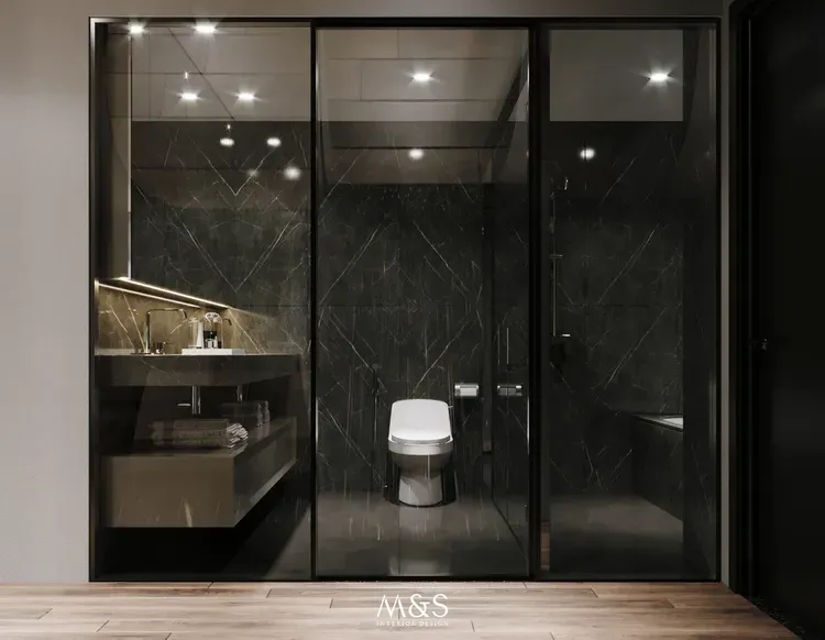 Phòng tắm - Căn hộ Đảo Kim Cương Quận 2 - Phong cách Minimalist  | Space T