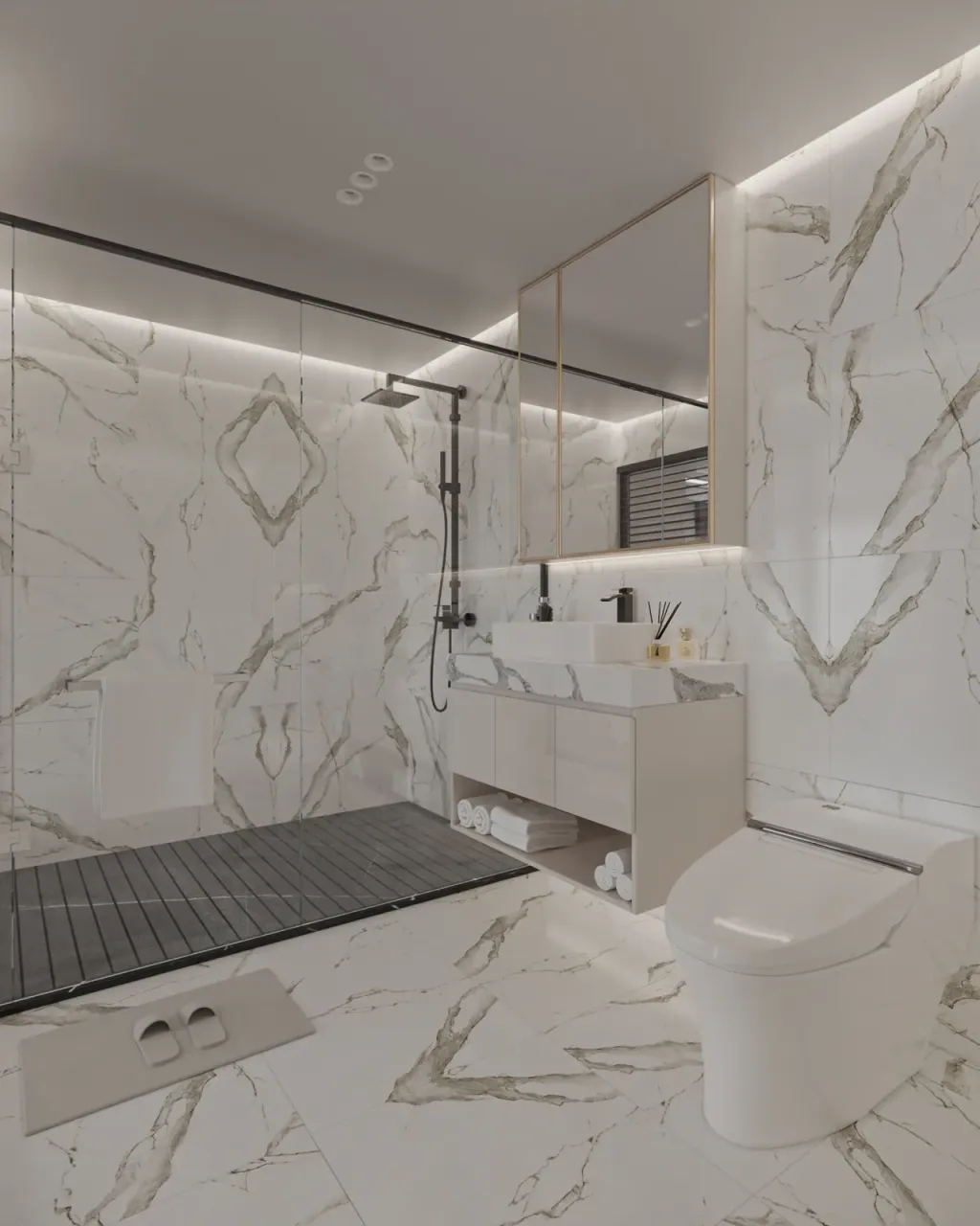 Phòng tắm - Căn hộ duplex D'Lusso Quận 2 - Phong cách Modern  | Space T
