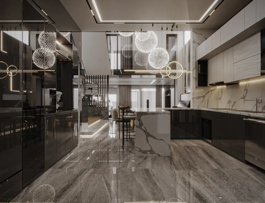 Phòng bếp - Nhà phố Hóc Môn - Phong cách Modern  | Space T