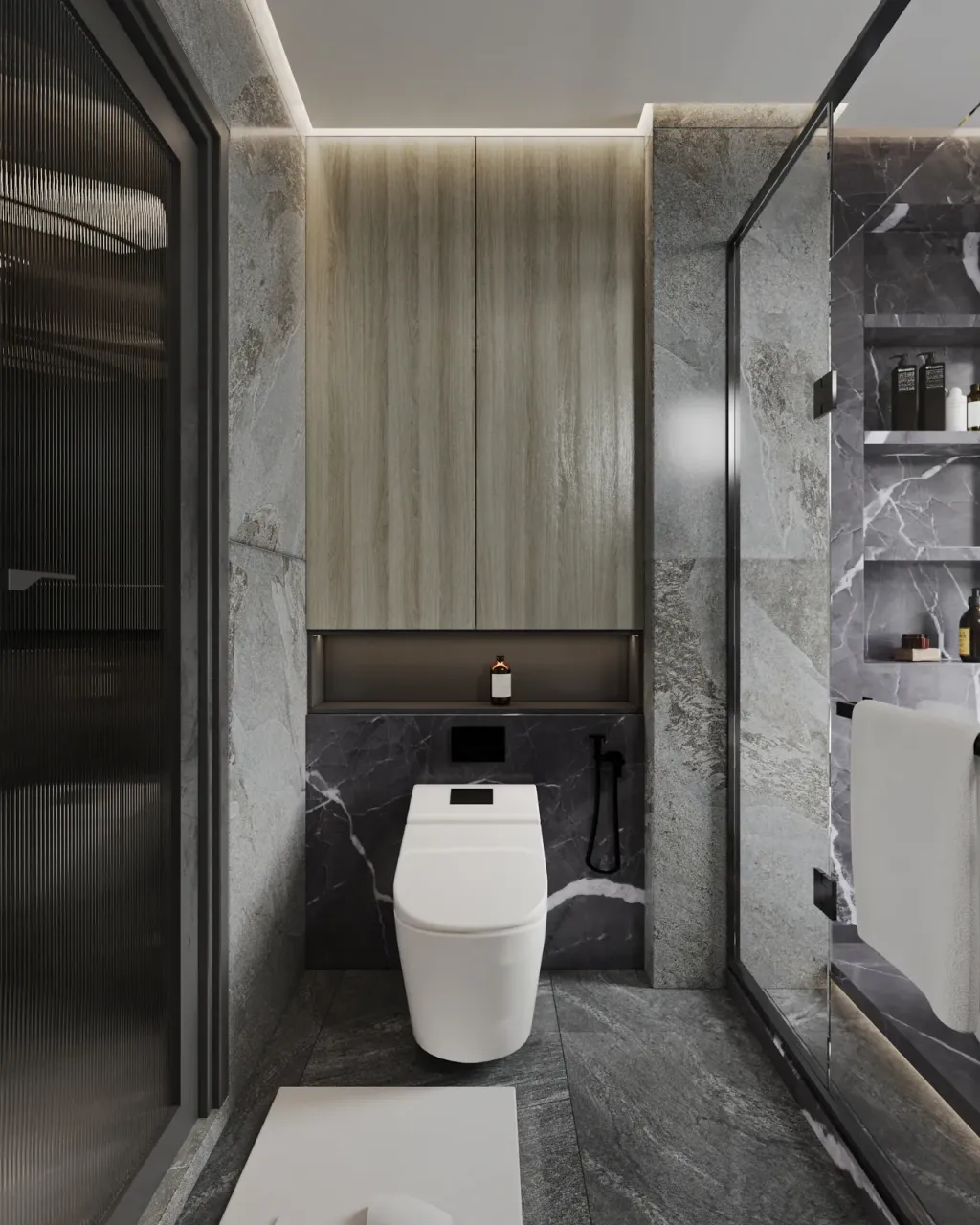 Phòng tắm - Nhà phố Hóc Môn - Phong cách Modern  | Space T