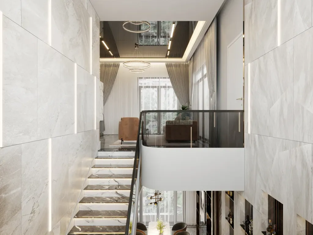 Cầu thang - Biệt thự Đồng Nai - Phong cách Modern  | Space T