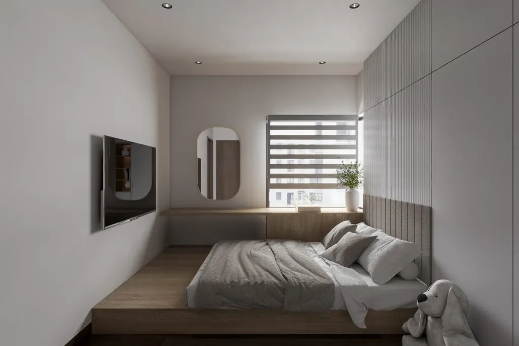 Phòng ngủ - Căn hộ Westgate Bình Chánh - Phong cách Scandinavian + Modern  | Space T