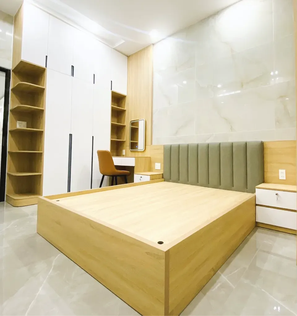 Phòng ngủ - Nhà phố Nhơn Trạch, Đồng Nai - Phong cách Modern  | Space T