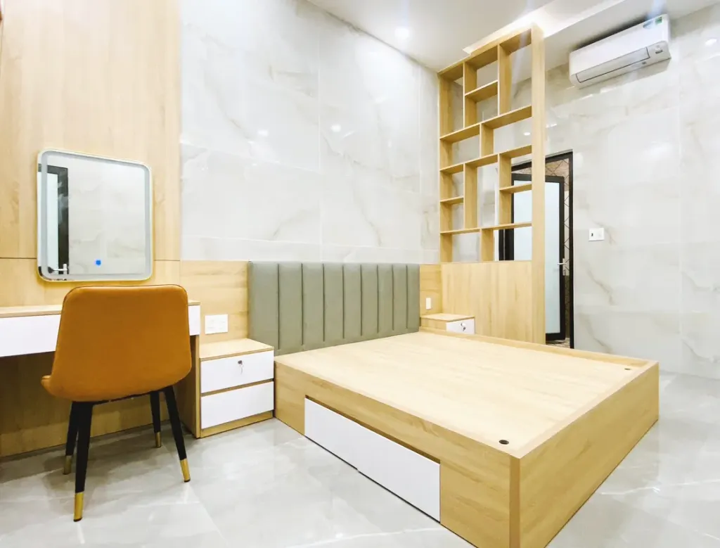 Phòng ngủ - Nhà phố Nhơn Trạch, Đồng Nai - Phong cách Modern  | Space T