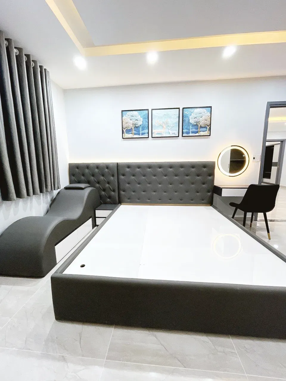 Phòng ngủ - Căn hộ chung cư H2 Hoàng Diệu - Phong cách Modern + Minimalist  | Space T