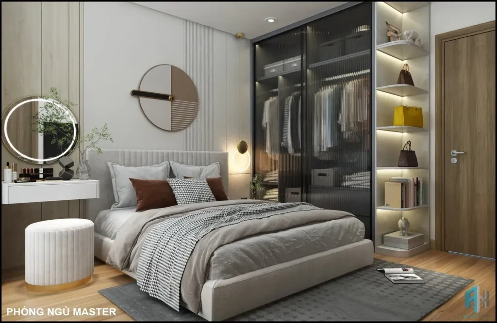 Phòng ngủ - Căn hộ Eco Green Quận 7 - Phong cách Modern  | Space T