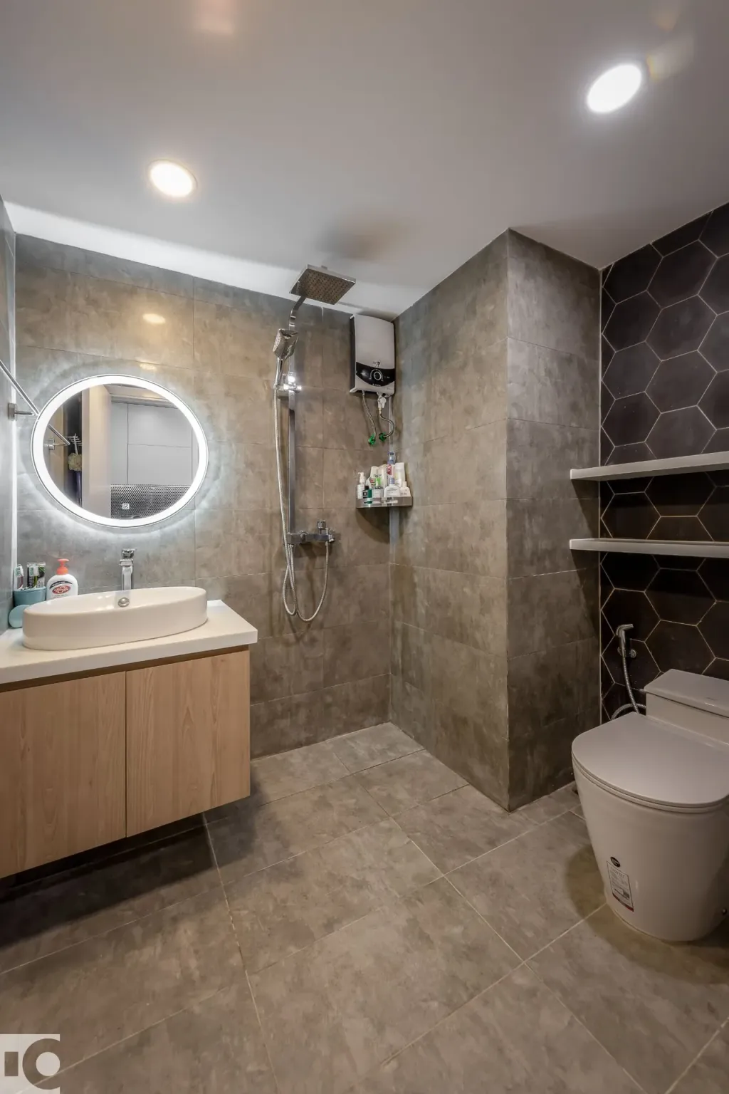 Phòng tắm - Căn hộ chung cư An Lộc - Phong cách Minimalist  | Space T