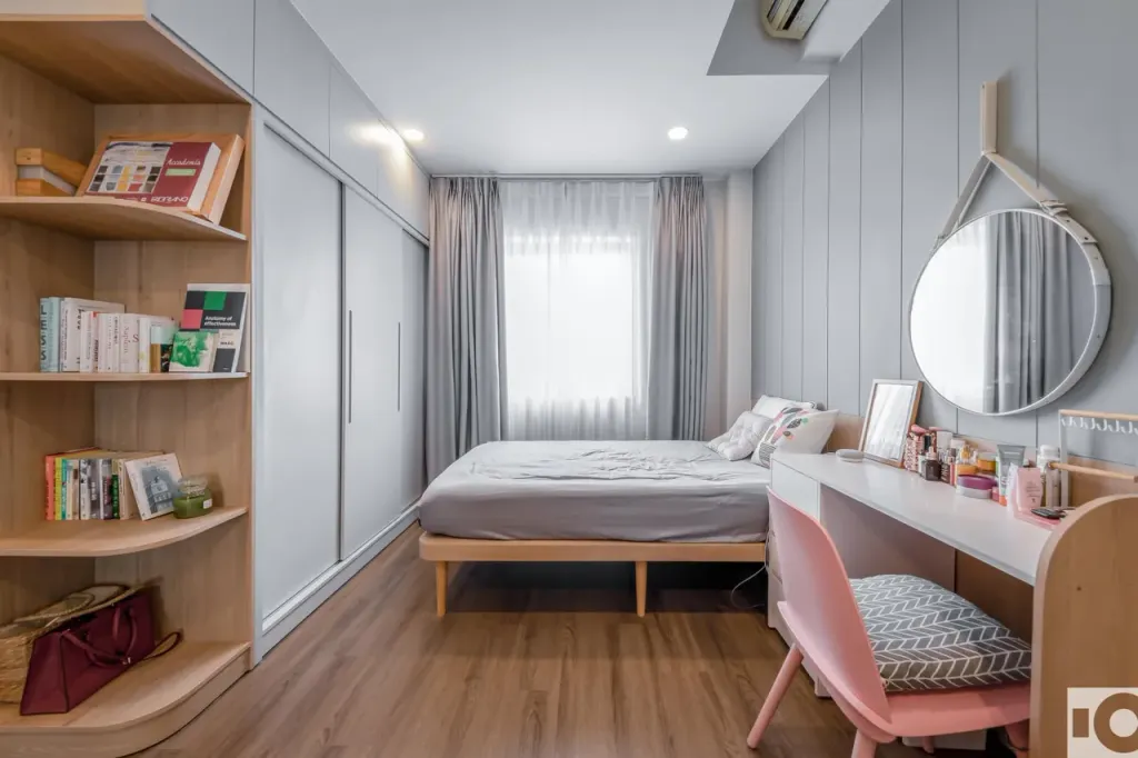 Phòng ngủ - Căn hộ chung cư Thạnh Mỹ Lợi - Phong cách Minimalist  | Space T