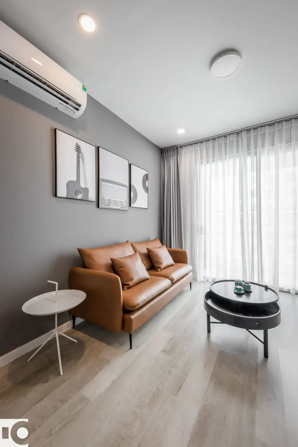 Phòng khách - Căn hộ Saigon Royal Quận 4 - Phong cách Minimalist  | Space T