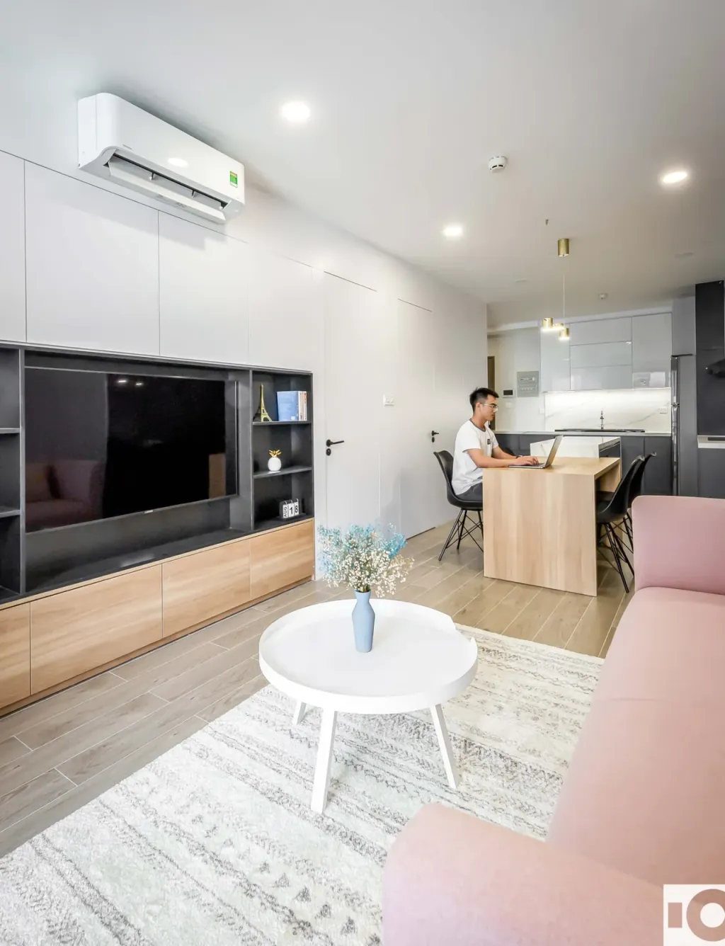 Phòng khách - Căn hộ B06 Saigon South Residences - Phong cách Minimalist  | Space T