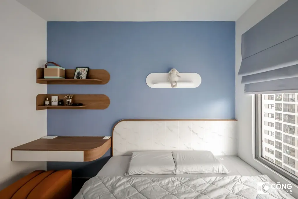 Phòng ngủ - Căn hộ S503 Vinhomes Grand Park - Phong cách Minimalist + Color Block  | Space T