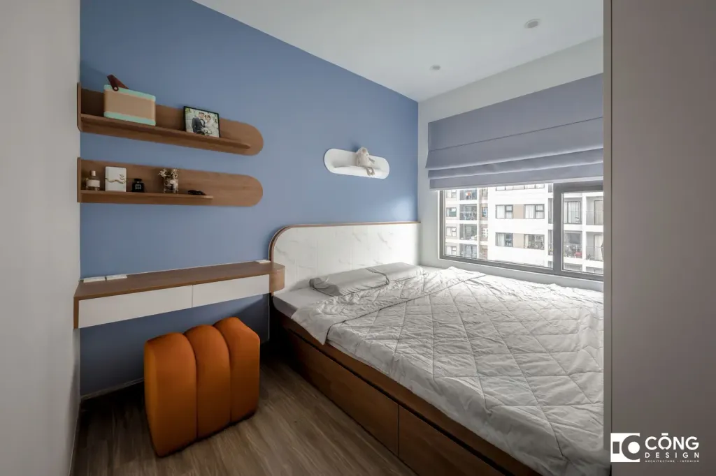 Phòng ngủ - Căn hộ S503 Vinhomes Grand Park - Phong cách Minimalist + Color Block  | Space T