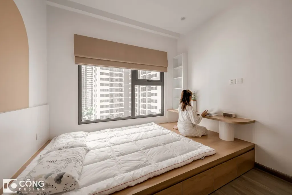 Phòng ngủ - Căn hộ S1001 Vinhomes Grand Park - Phong cách Minimalist  | Space T