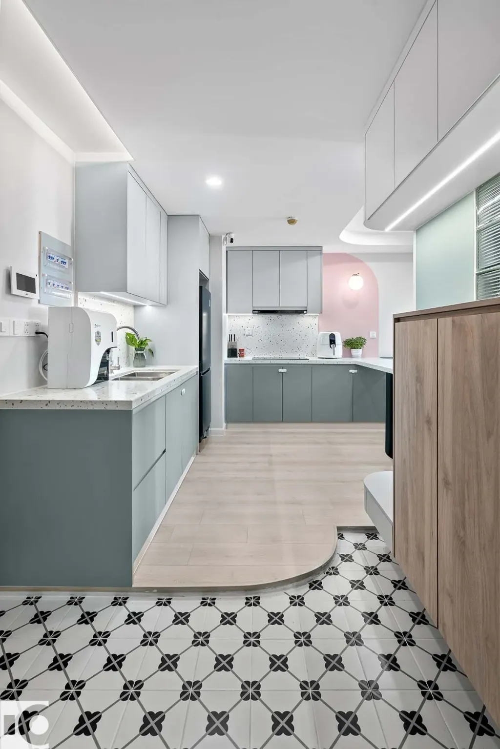 Phòng bếp - Căn hộ G23 Saigon South Residences - Phong cách Minimalist  | Space T