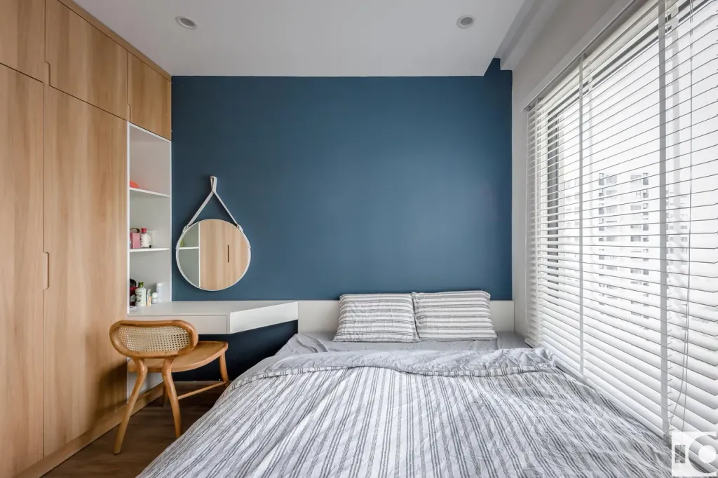 Phòng ngủ - Căn hộ S107 Vinhomes Grand Park - Phong cách Minimalist + Color Block  | Space T