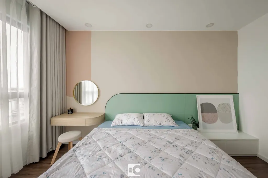 Phòng ngủ - Căn hộ The Riviera Point Quận 7 - Phong cách Minimalist + Color Block  | Space T