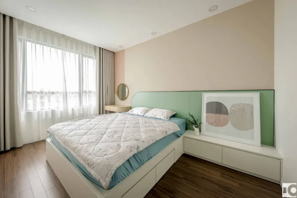 Phòng ngủ - Căn hộ The Riviera Point Quận 7 - Phong cách Minimalist + Color Block  | Space T