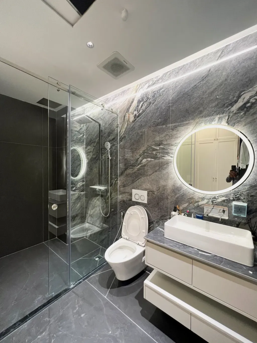 Phòng tắm - Nhà phố Cityland Gò Vấp - Phong cách Neo Classic + Modern  | Space T