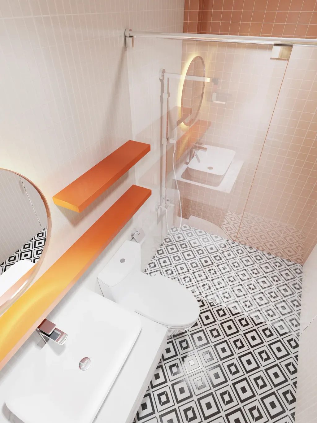 Phòng tắm - Nhà phố Gò Vấp - Phong cách Scandinavian  | Space T