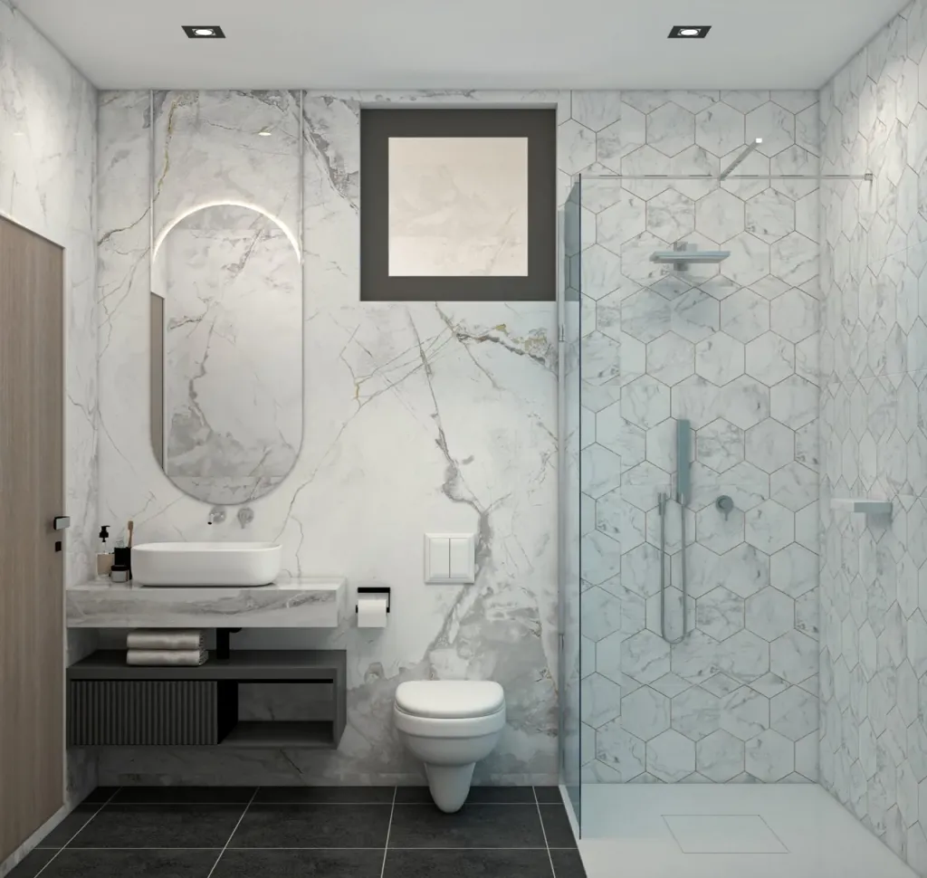 Phòng tắm - Nhà phố Bà Rịa 500m2 - Phong cách Modern  | Space T