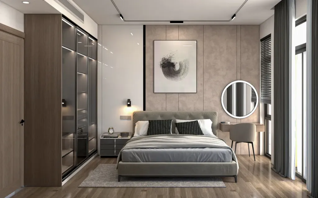 Phòng ngủ - Nhà phố Bà Rịa 500m2 - Phong cách Modern  | Space T