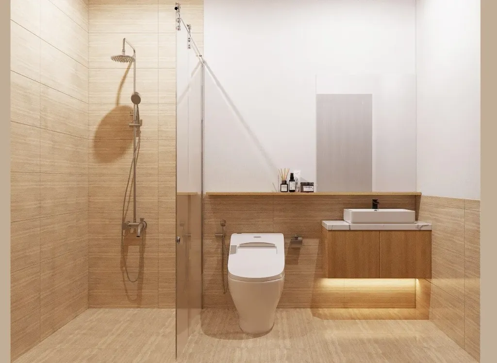 Phòng tắm - Căn hộ Topaz Elite - Phong cách Scandinavian  | Space T