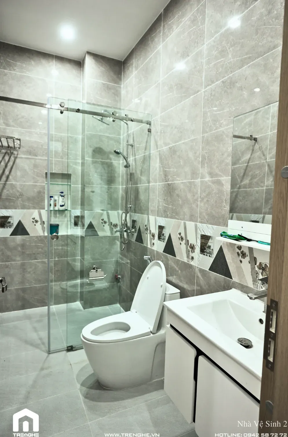 Phòng tắm - Biệt thự Hòa Long 302m2 - Phong cách Modern  | Space T