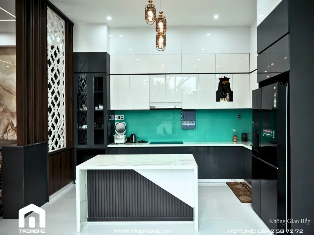 Phòng bếp - Biệt thự Hòa Long 302m2 - Phong cách Modern  | Space T