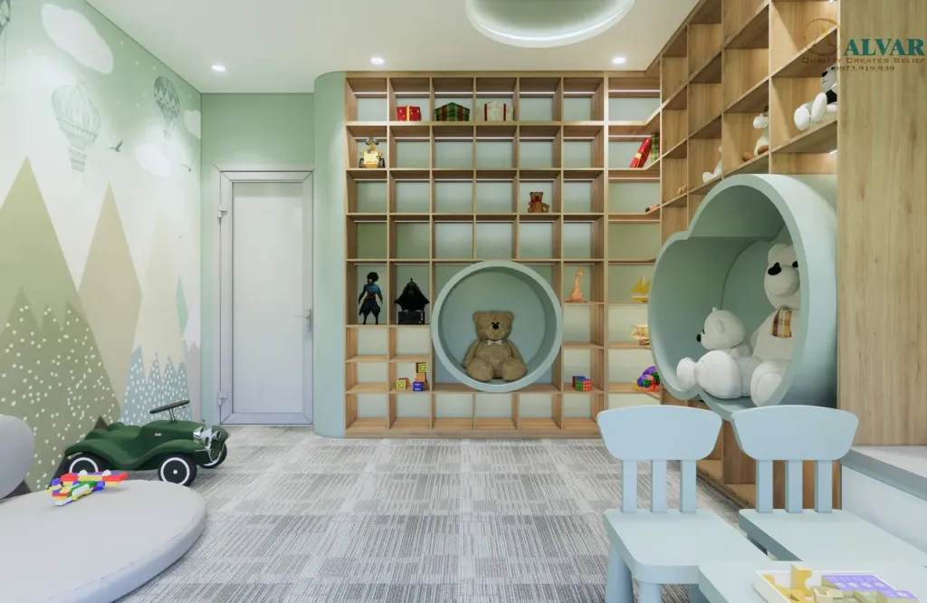 Phòng cho bé - Phòng cho bé Nhà phố Bình Phước - Phong cách Modern  | Space T