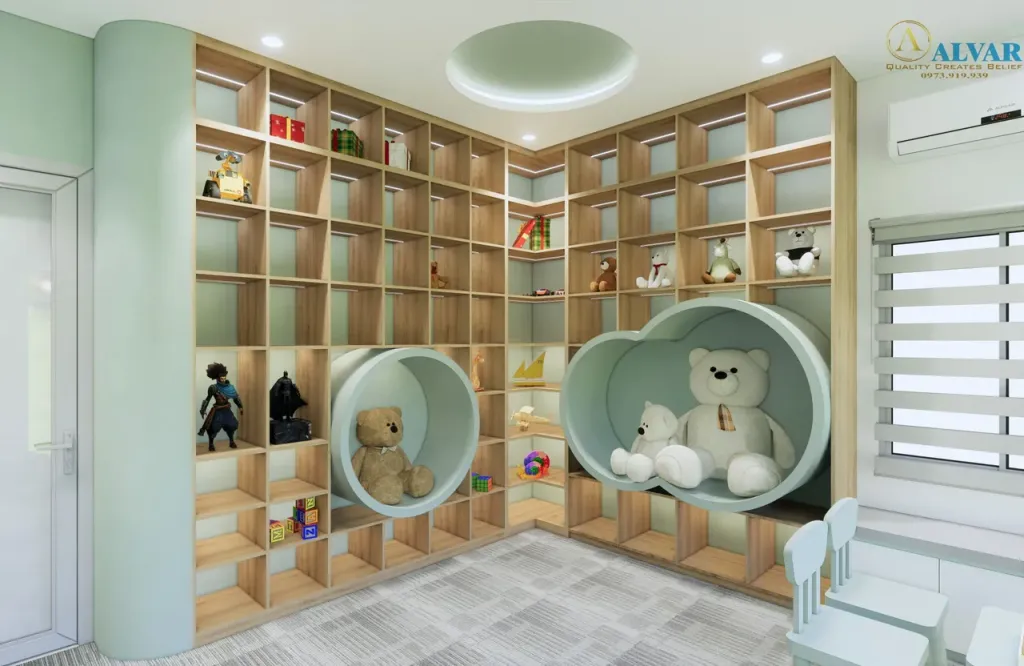Phòng cho bé - Phòng cho bé Nhà phố Bình Phước - Phong cách Modern  | Space T