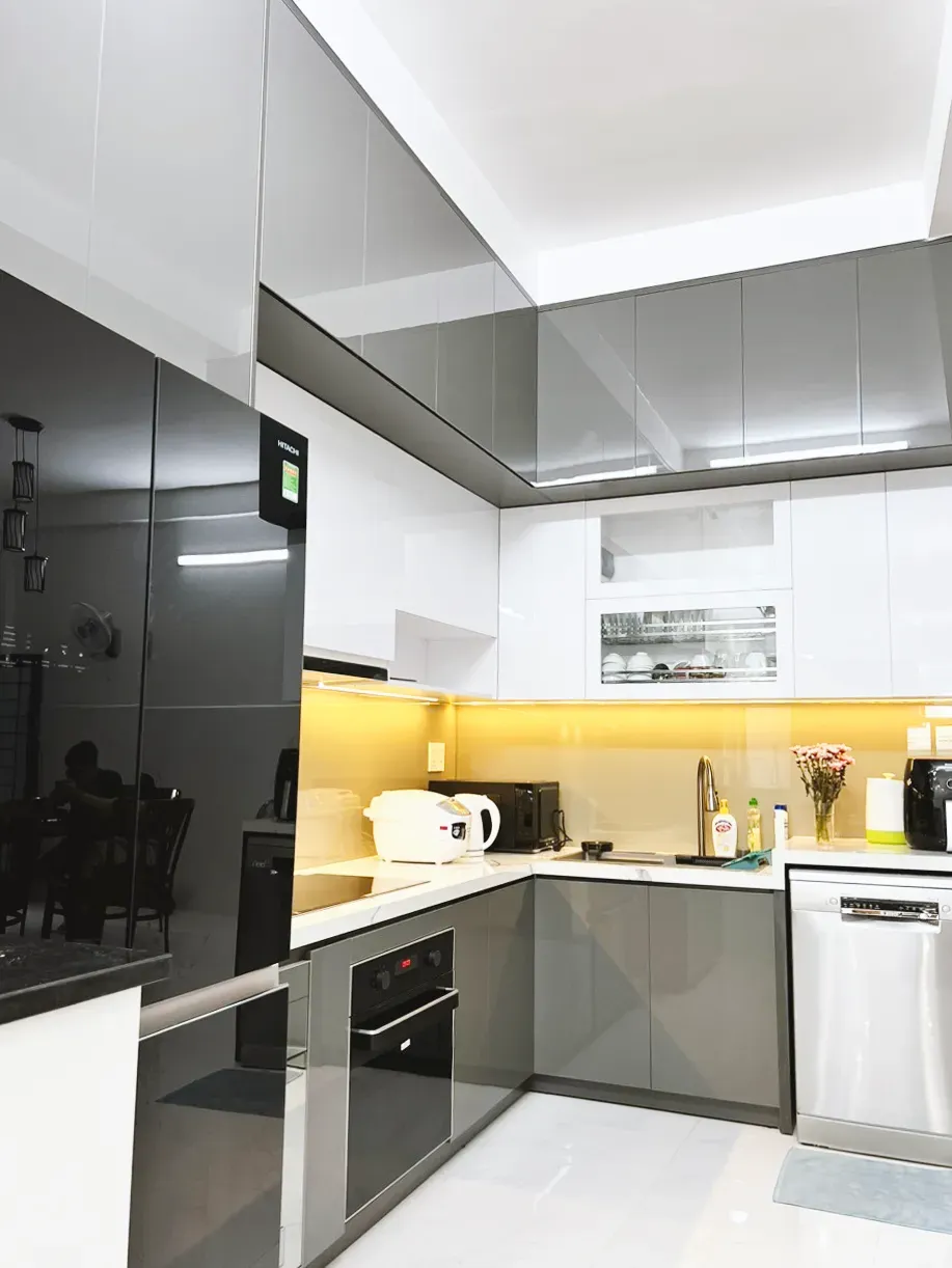 Phòng bếp - Nhà phố Phú Nhuận 400m2 - Phong cách Modern  | Space T