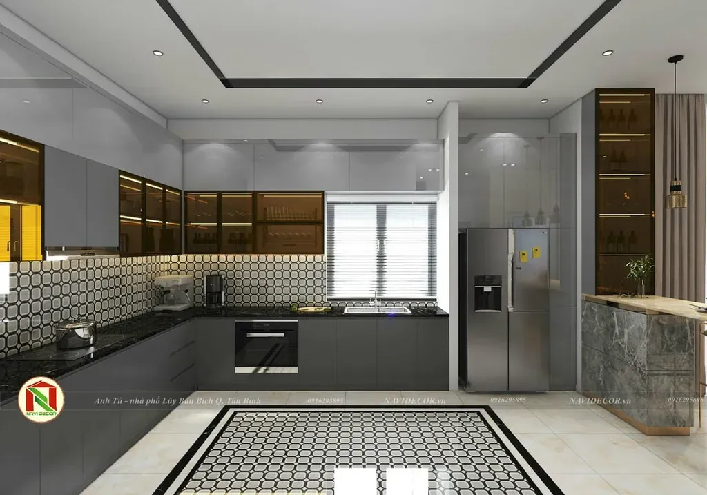Phòng bếp - Nhà phố Quận Tân Bình - Phong cách Modern  | Space T