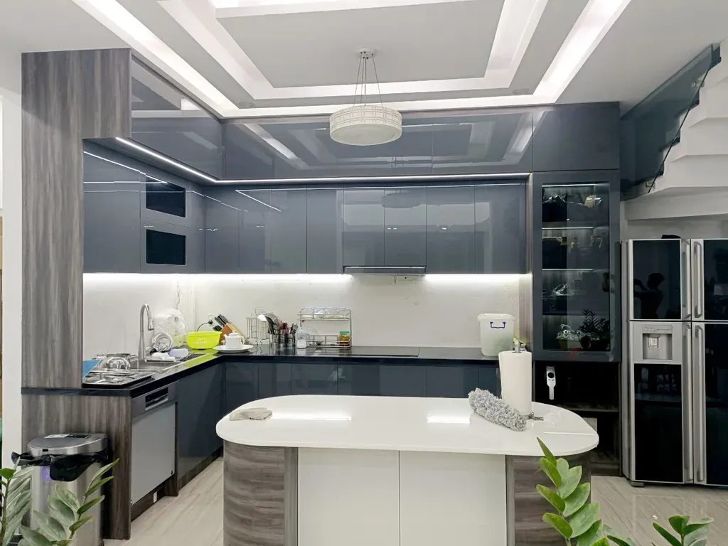 Phòng bếp - Phòng bếp Nhà phố tại Gò Vấp - Phong cách Modern  | Space T