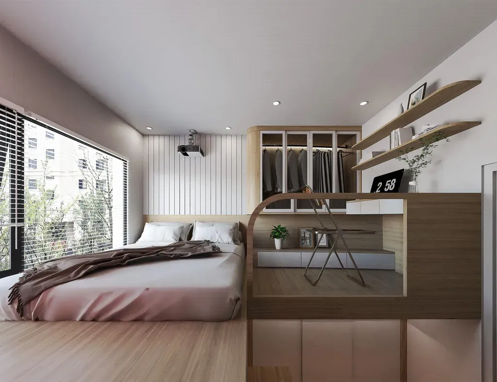 Phòng ngủ - Concept Căn hộ phong cách Scandinavian  | Space T