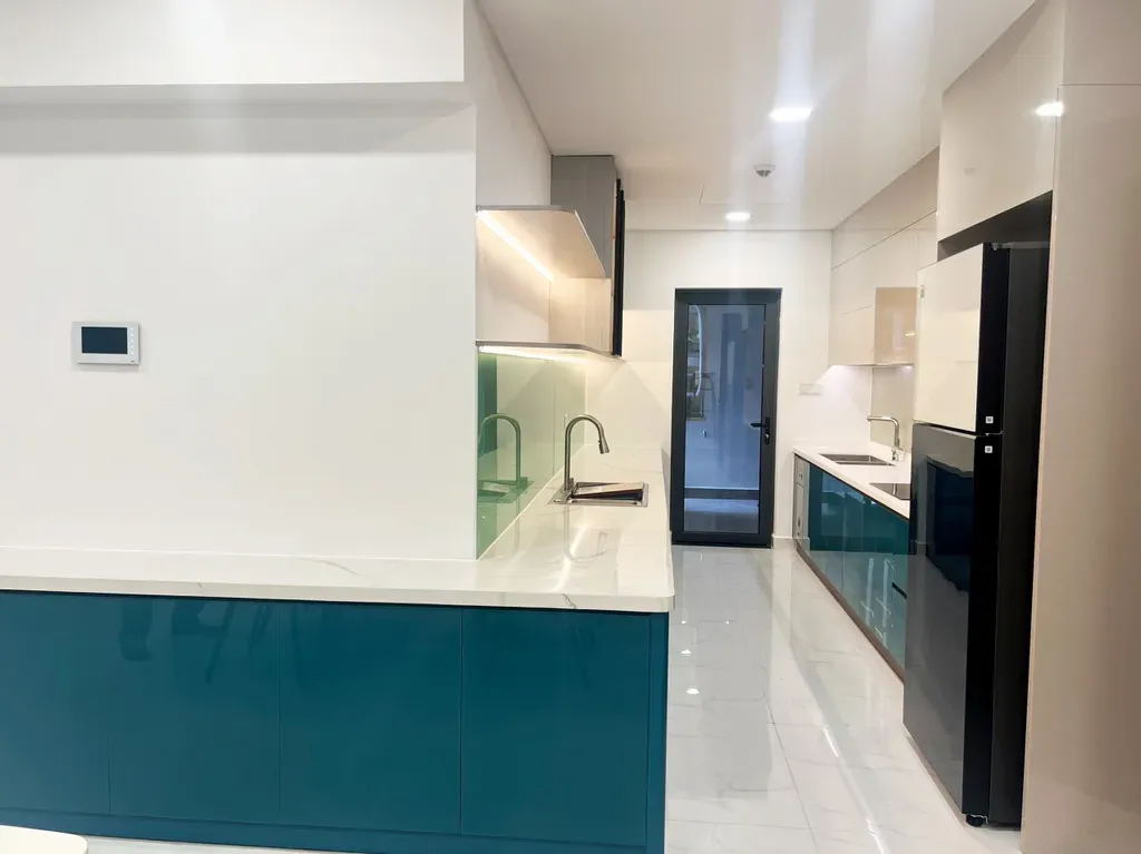 Phòng bếp - Căn hộ chung cư Celadon Tân Phú 95m2 - Phong cách Color Block  | Space T