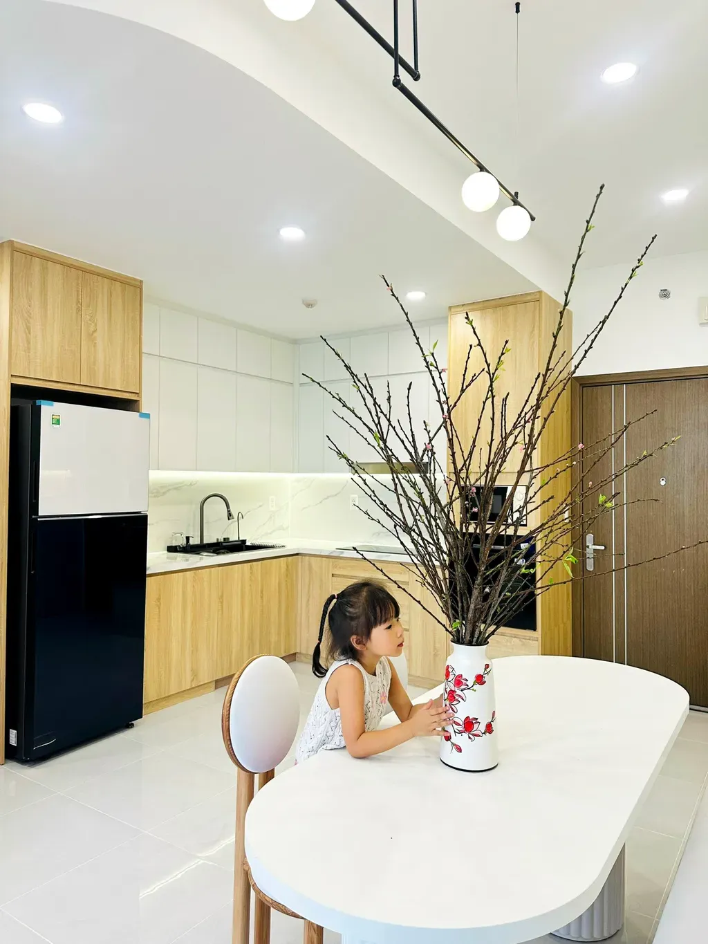 Phòng bếp - Căn hộ Thảo Điền Quận 2 - Phong cách Japandi  | Space T
