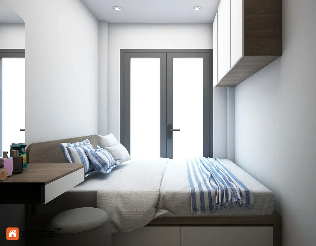 Phòng ngủ - Concept Nhà phố Phú Nhuận - Phong cách Scandinavian  | Space T