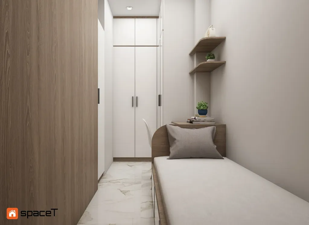 Phòng ngủ - Concept Nhà phố Phú Nhuận - Phong cách Scandinavian  | Space T
