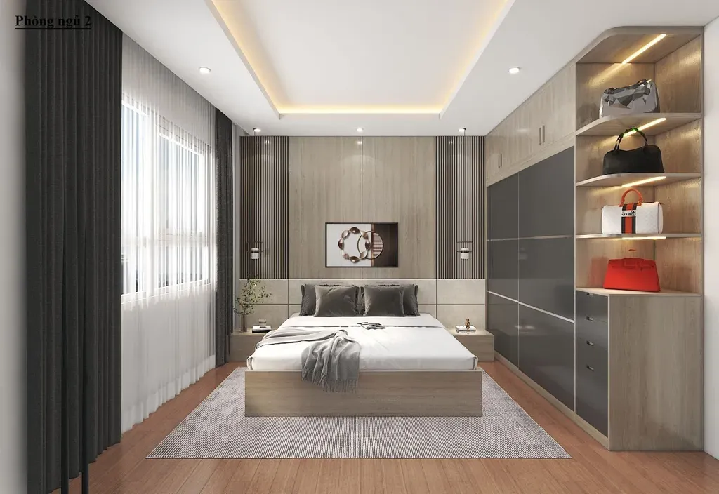 Phòng ngủ - Concept Nhà phố Vĩnh Viễn Quận 10 - Phong cách Modern  | Space T