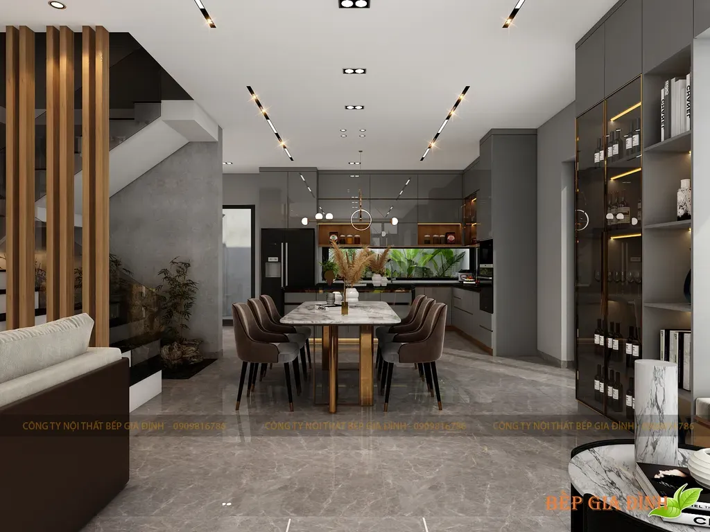 Phòng ăn - Concept Nhà phố Cát Lái - Phong cách Modern  | Space T