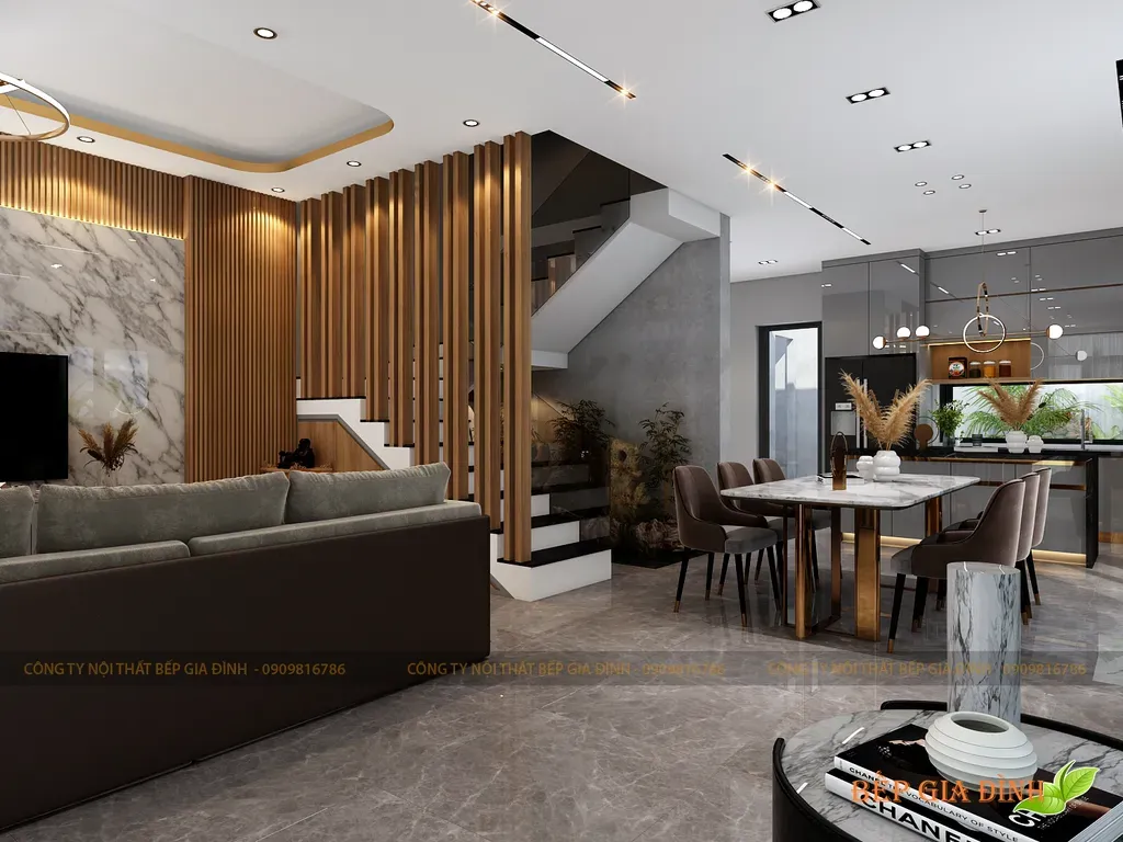 Phòng ăn - Concept Nhà phố Cát Lái - Phong cách Modern  | Space T
