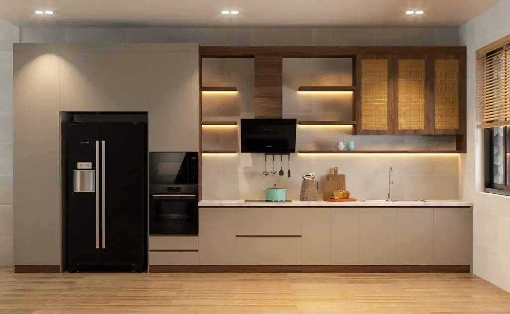 Phòng bếp - Concept Nhà phố Mũi Né - Phong cách Japandi  | Space T