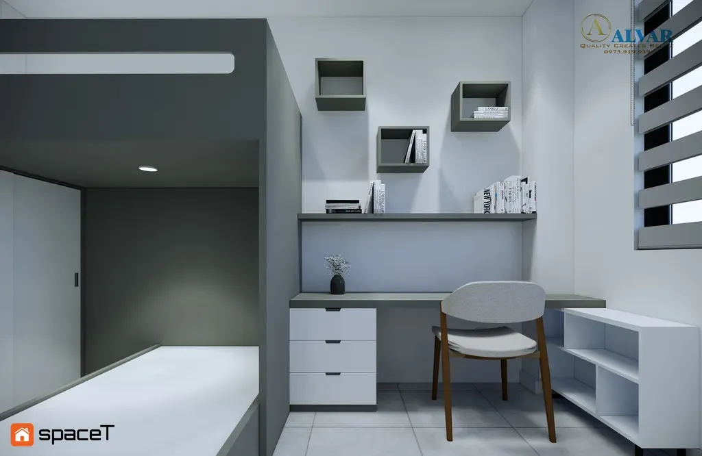 Phòng ngủ - Concept phòng ngủ Gò Vấp - Phong cách Modern  | Space T
