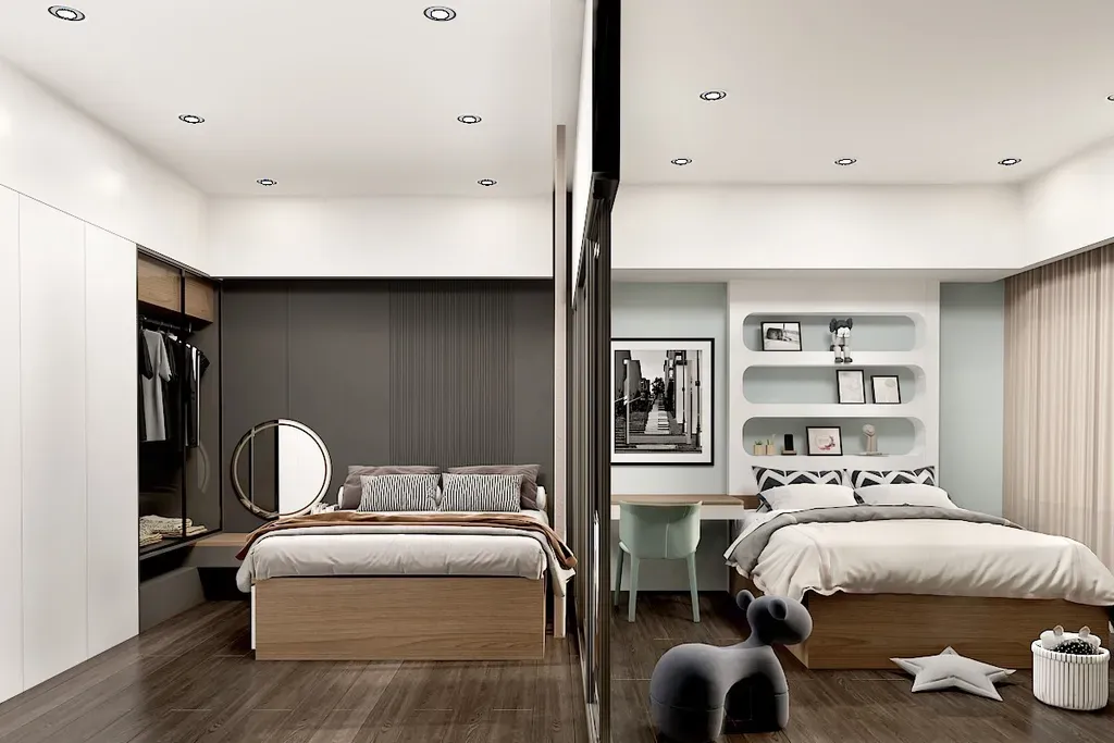 Phòng ngủ - Biệt thự Bến Lức Long An - Phong cách Modern  | Space T