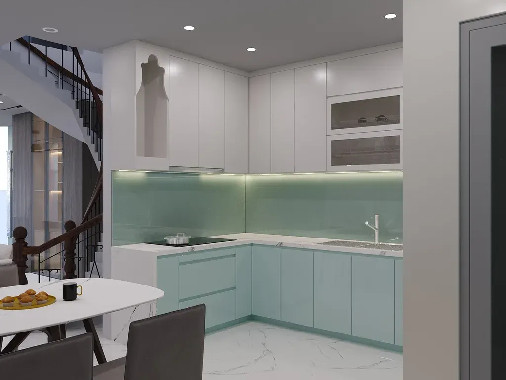 Phòng bếp - Nhà Phố Phú Nhuận - Phong cách Modern  | Space T