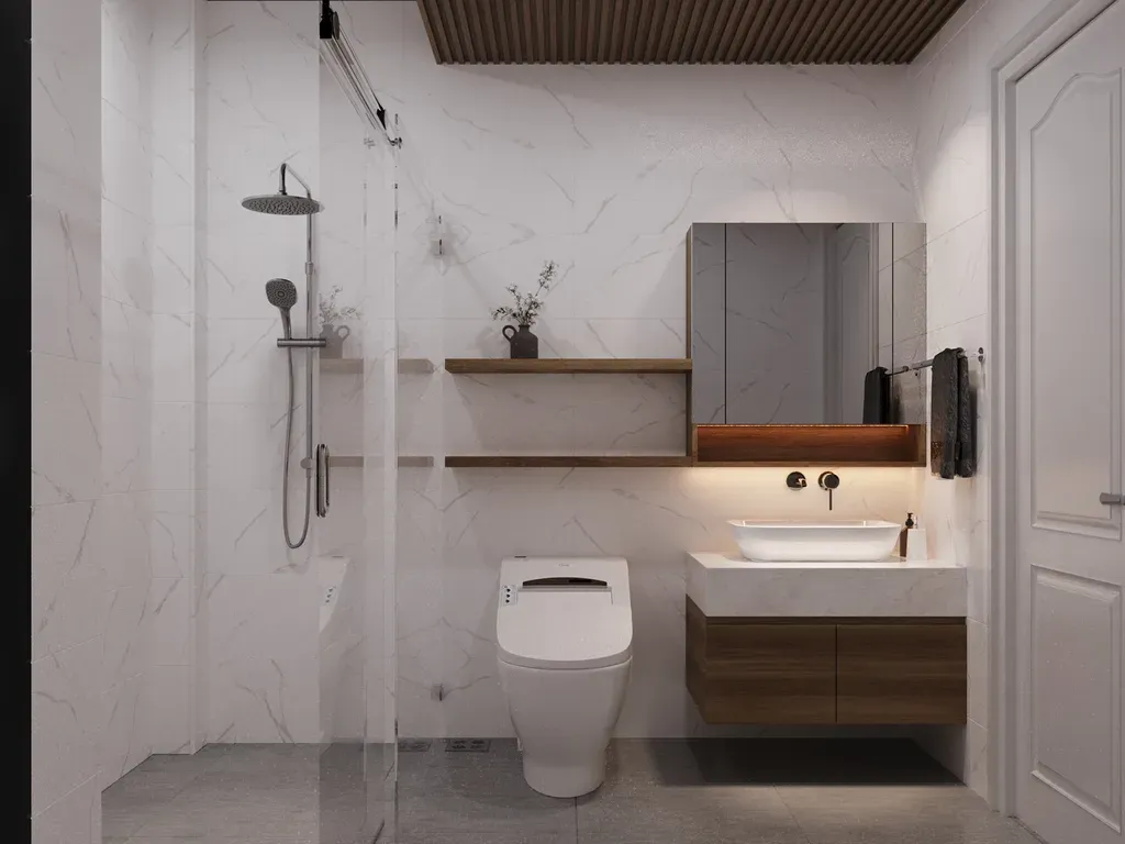 Phòng tắm - Nhà Phố Phú Nhuận - Phong cách Modern  | Space T