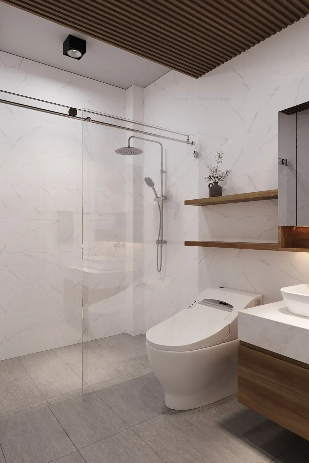 Phòng tắm - Nhà Phố Phú Nhuận - Phong cách Modern  | Space T