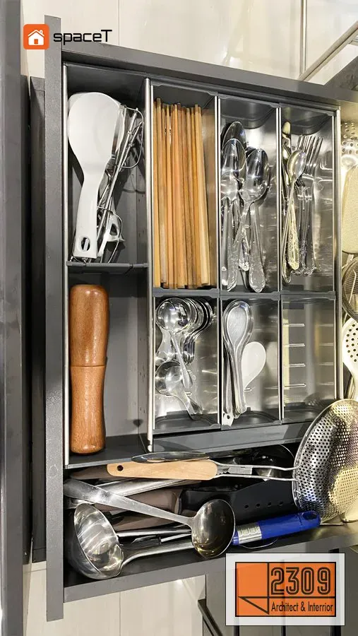 Phòng bếp - Căn hộ Origami - Phong cách Modern  | Space T