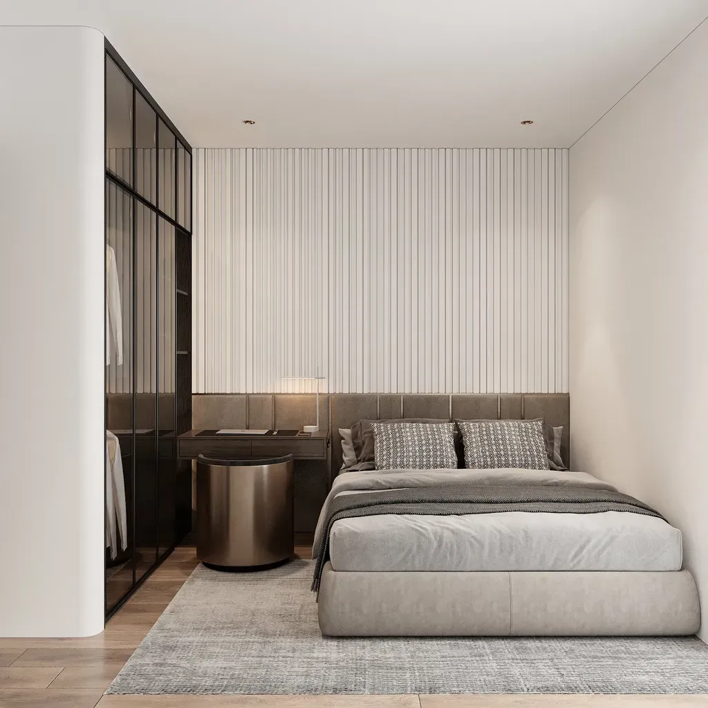 Phòng ngủ - Concept căn hộ Studio - Phong cách Modern  | Space T